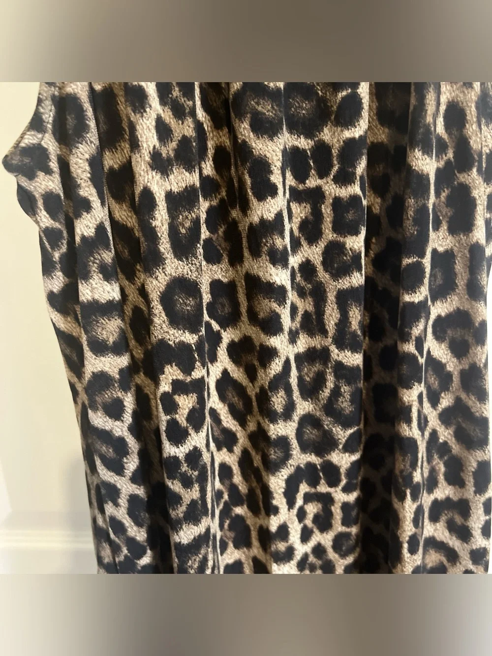 Michael Kors NWT! Gold Chain Halter Dark Camel  Print Dress XS MSRP $110